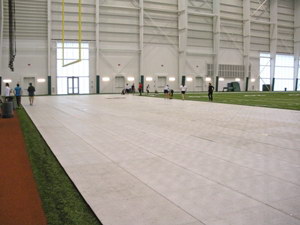 Temporary stadium flooring